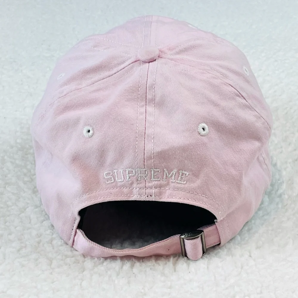 SUPREME • Milano Patch 6-Panel Baby Pink Baseball Cap - Picture 5 of 16